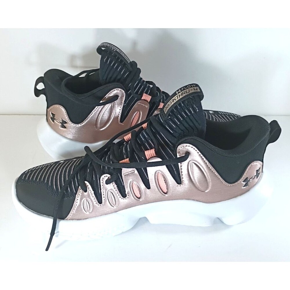 Under Armour Flow Breakthru 4 Women's Size 10 Black Rose Gold Basketball 3026641